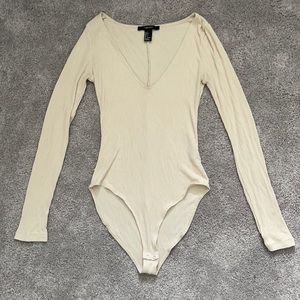 Forever 22 Creme BodySuits